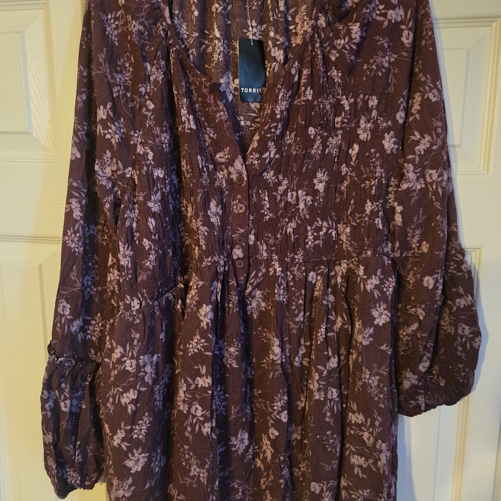 NWT Torrid Floral Boho Top